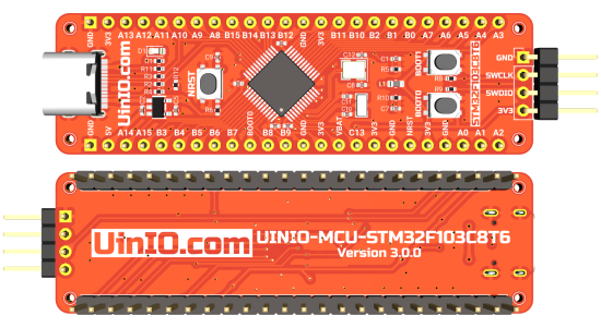 意法半导体 UINIO-MCU-STM32F103 标准库典型实例